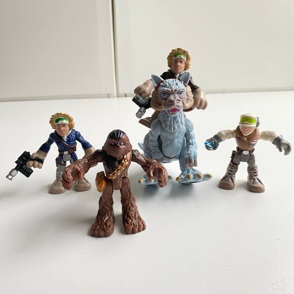 Playskool Heroes Star Wars Galactic Heroes Tauntaun Hoth Han Solo Chewbacca Luke - Picture 1 of 4